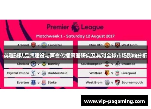 英超球队品牌建设与声誉传播策略研究及其对全球市场影响分析